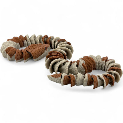 3D Printed Copperhead Snake – Realistic Articulated Model with Glass Eyes