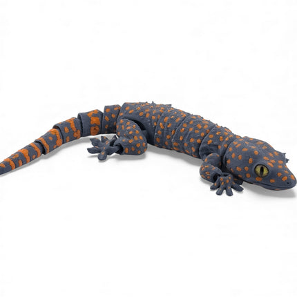 3D Printed Tokay Gecko with Realistic Glass Eyes – 9 Inches Long