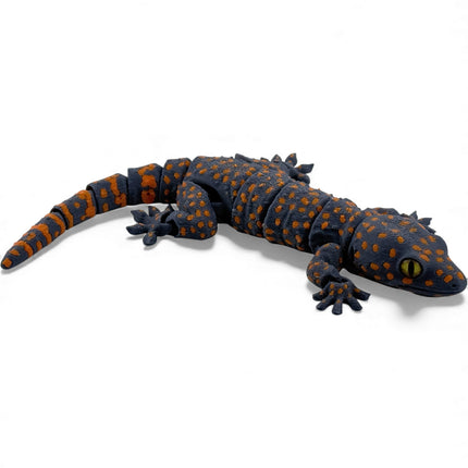 3D Printed Tokay Gecko with Realistic Glass Eyes – 9 Inches Long