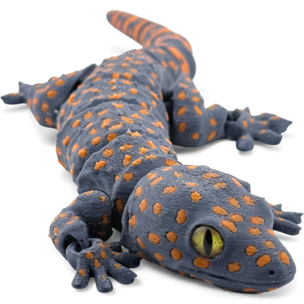 3D Printed Tokay Gecko with Realistic Glass Eyes – 9 Inches Long