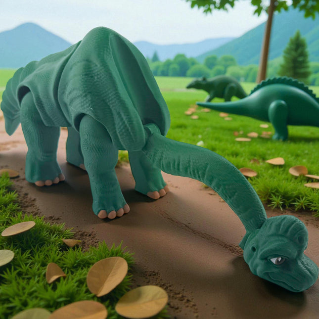 3D Printed Articulated Brachiosaurus – Realistic Dinosaur Model