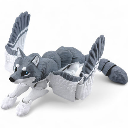 3D Printed Flexi Winged Wolf