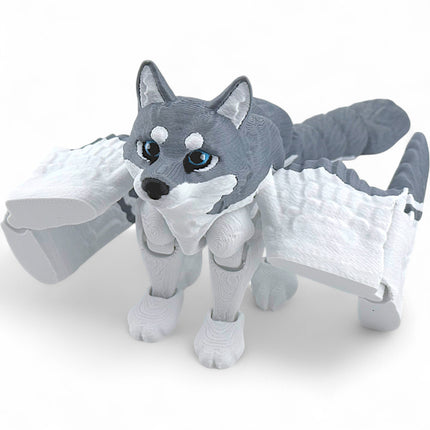 3D Printed Flexi Winged Wolf