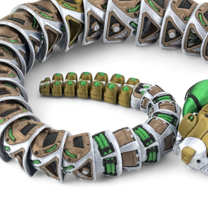 3D Printed Rattlesnake RoboRattler | Mechanical Snake Model for Collection, Display, or Conversation Piece