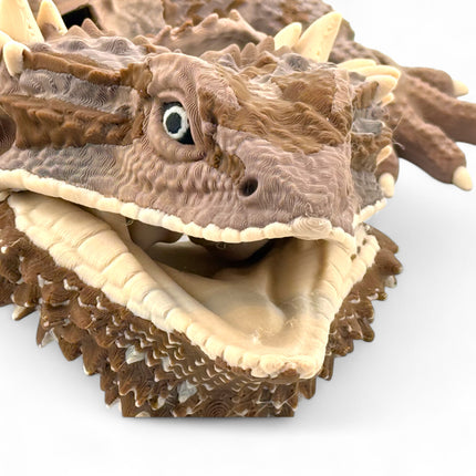 3D Printed Realistic Large Bearded Dragon