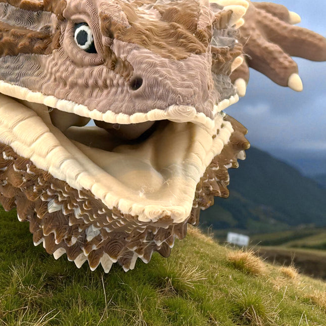 3D Printed Realistic Large Bearded Dragon