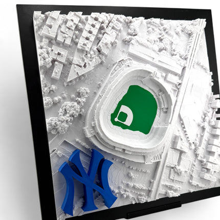 New York Yankees Yankee Stadium Topographical Map Wall Art