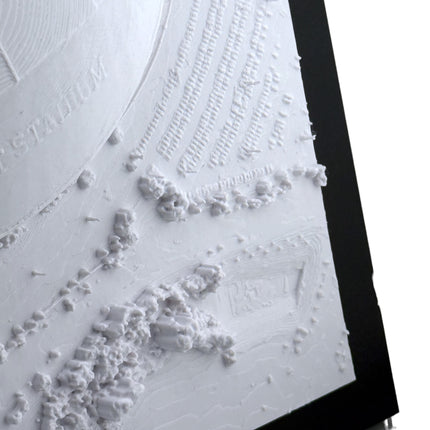 Dallas Cowboys 3D Topographic Map Art -  AT&T Stadium Wall Decor