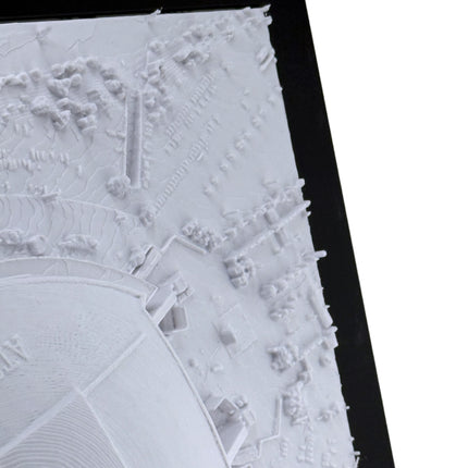 Dallas Cowboys 3D Topographic Map Art -  AT&T Stadium Wall Decor