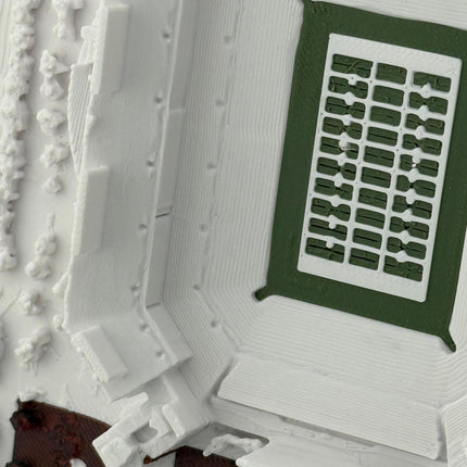 Tampa Bay Buccaneers - Framed Topographical Map Art of Raymond James Stadium with Embossed Text