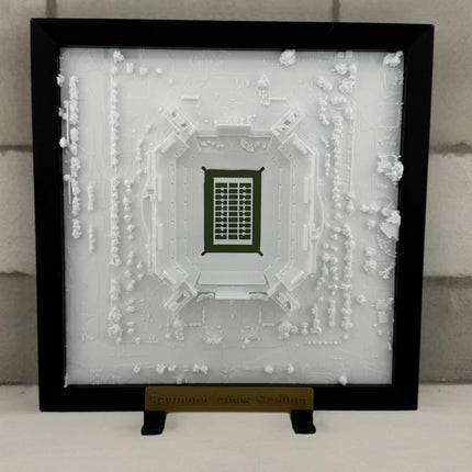 Raymond James Stadium Topographical Map Art - Tampa Bay Buccaneers Framed Wall Decor, Football Stadium Gift, Sports Fan Room Decoration