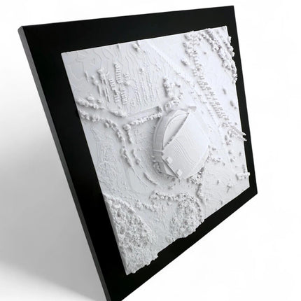 Florida Panthers 3D Topographical Map Art of Amerant Bank Arena - Unique Sports Wall Decor Gift