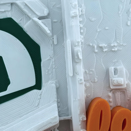Baltimore Orioles - Framed Topographical Map Art of Camden Yards (3D Raised Logo)