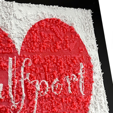 Gulfport, Florida - Love Heart - Map Art Framed Wall Decor Topographical Map (Copy)