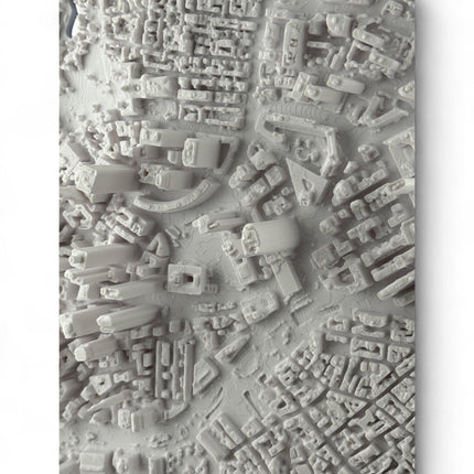 Boston, Massachusetts Map Art Framed Wall Decor Topographical Map