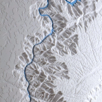 Grand Canyon Map Art Framed Wall Decor Topographical Map