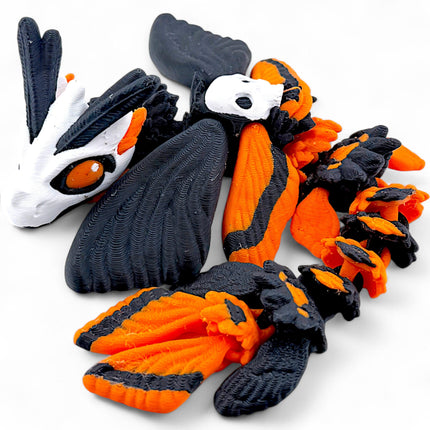 3D Printed Baby Death&#39;s Head Moth Dragon
