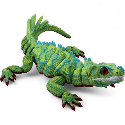 3D Printed Green Sailfin Lizard – Available in Two Sizes
