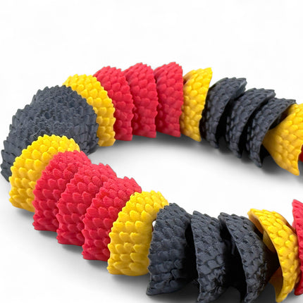 3D Printed Coral Snake with Tree stand