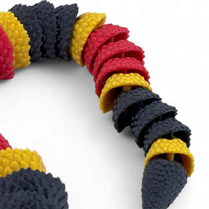 3D Printed Coral Snake with Tree stand