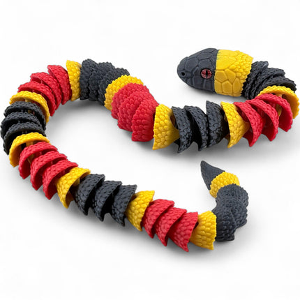 3D Printed Coral Snake with Tree stand