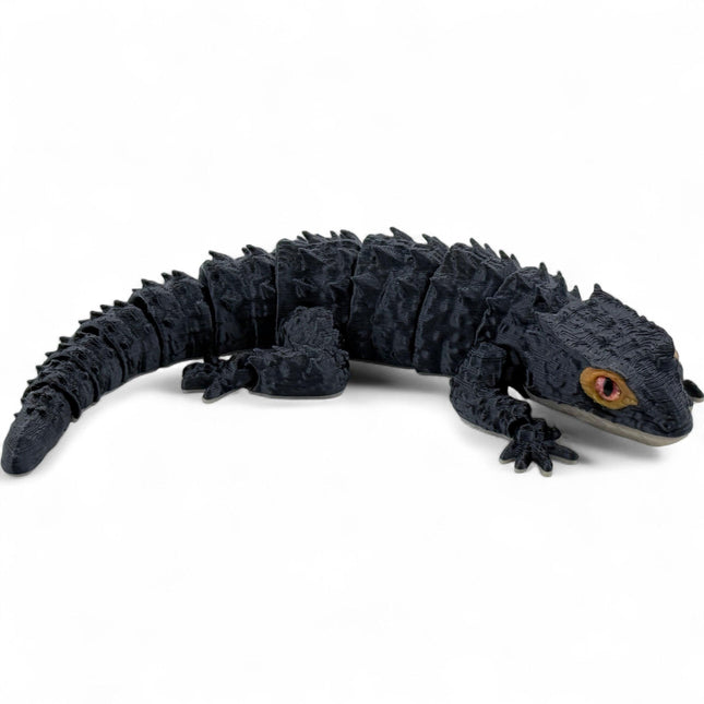 Red-Eyed Crocodile Skink Replica | Articulated Lizard Model for Collectors & Display | 3D Printed Flexy