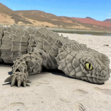 Armadillo Girdled Lizard, Articulated Display Figurine, Realistic Spiny Reptile Model