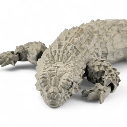 Armadillo Girdled Lizard, Articulated Display Figurine, Realistic Spiny Reptile Model
