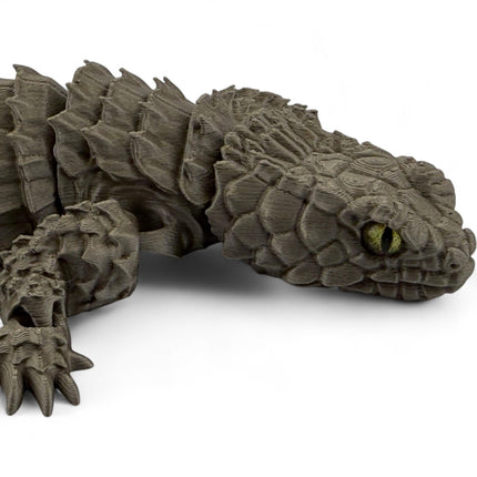 Armadillo Girdled Lizard, Articulated Display Figurine, Realistic Spiny Reptile Model