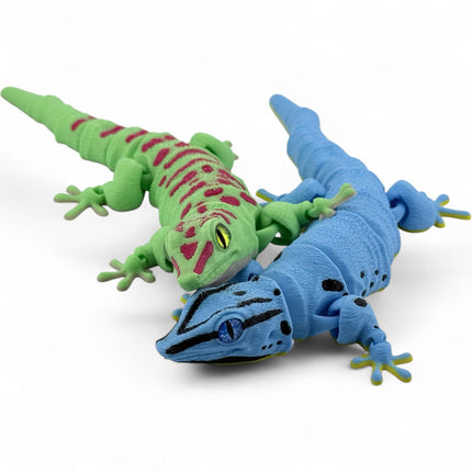 3D Printed Flexy Giant Day Geckos with Realistic Glass Eyes