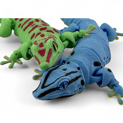 3D Printed Flexy Giant Day Geckos with Realistic Glass Eyes