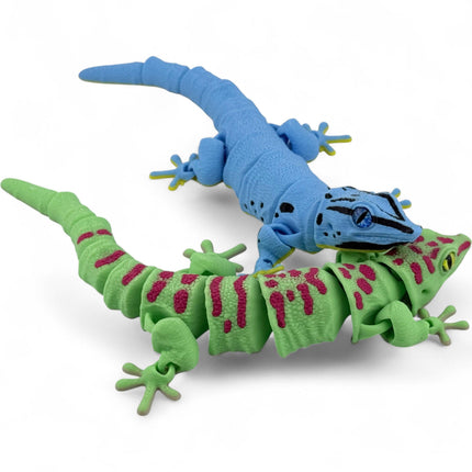 3D Printed Flexy Giant Day Geckos with Realistic Glass Eyes
