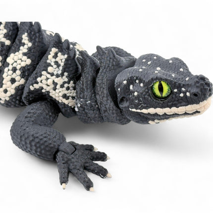 3D Printed Black Sailfin Lizard – Available in Two Sizes