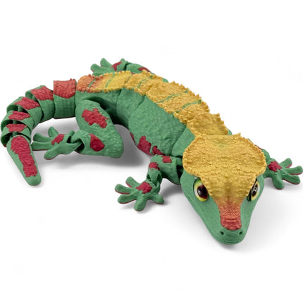 3D Printed Crested Gecko with Realistic Glass Eyes
