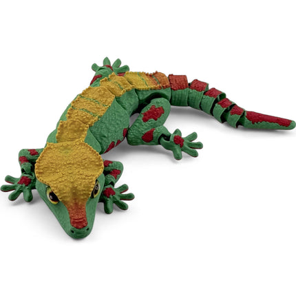 3D Printed Crested Gecko with Realistic Glass Eyes