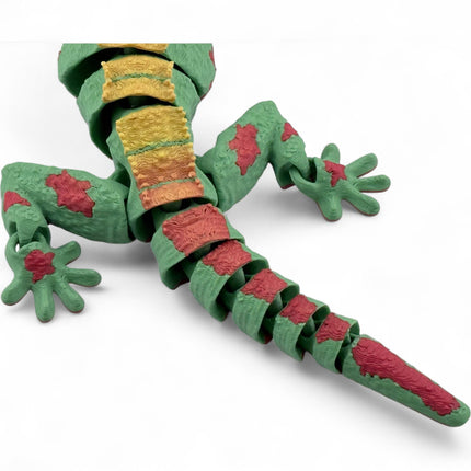 3D Printed Crested Gecko with Realistic Glass Eyes