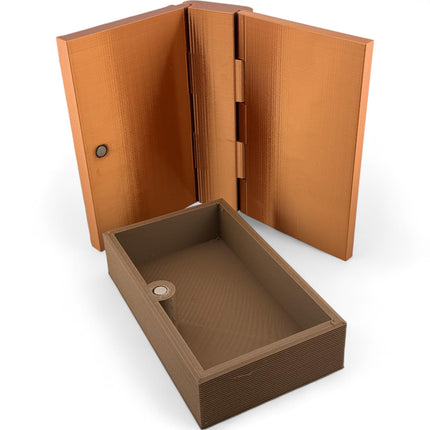 Steampunk Book Box: 3D Printed Robot Decor with Magnetic Closure