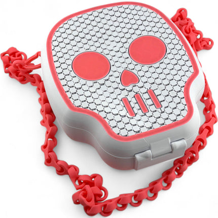 Skull Mesh 3D Printed Purse, Spooky Cool Skull-Shape Bag, Unique Gothic Fashion Accessory, Playful Charm for Halloween or Everyday Use