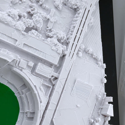 New York Yankees Yankee Stadium Topographical Map Wall Art