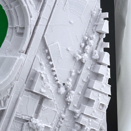 New York Yankees Yankee Stadium Topographical Map Wall Art