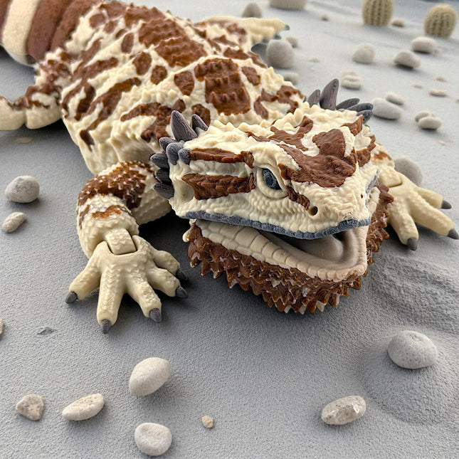 3D Printed Realistic Large Bearded Dragon