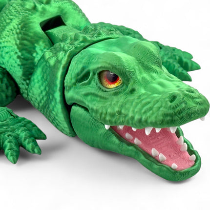 3D Printed Alligator with Realistic Glass Eye