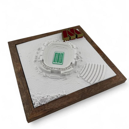Washington Commanders 3D Printed Topographic Map Art with raised logo