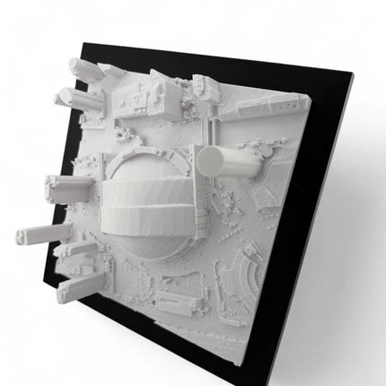 Toronto Blue Jays Rogers Centre 3D Topographic Map Wall Art, Toronto Stadium Decor, Unique Sports Gift, Baseball Fan Home Accent