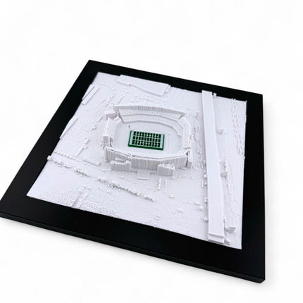 Philadelphia Eagles 3D Topographic Map Art - Lincoln Financial Field Stadium Wall Decor topographical map wall art