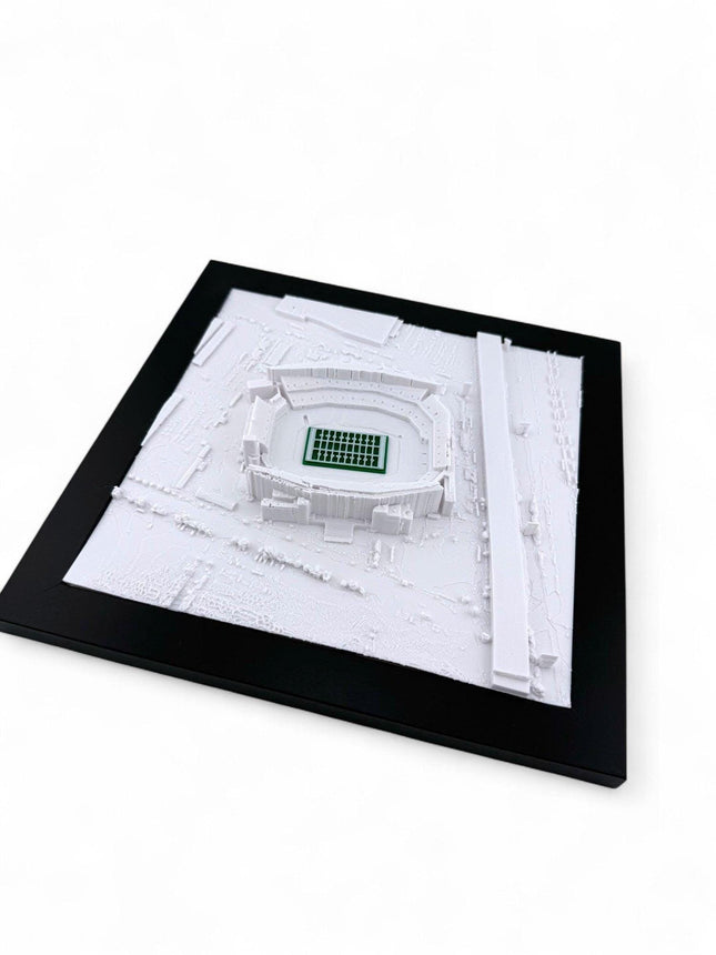 Philadelphia Eagles 3D Topographic Map Art - Lincoln Financial Field Stadium Wall Decor topographical map wall art
