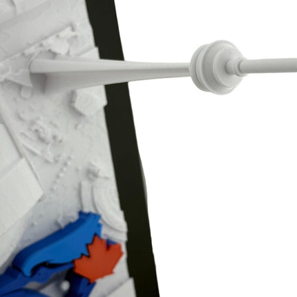 Toronto Blue Jays - Rogers Centre 3D Topographical Map Art with raised logo