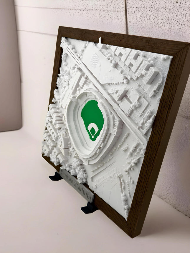 Yankees Stadium Framed MLB Fan Gift map wall art