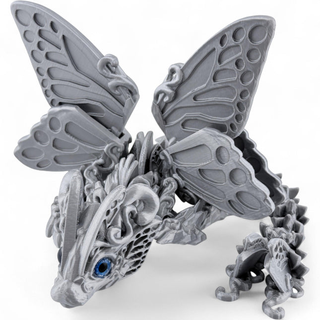 3D Printed Baby Butterfly Dragon – Fully Customizable Fantasy Model with Realistic Glass Eyes