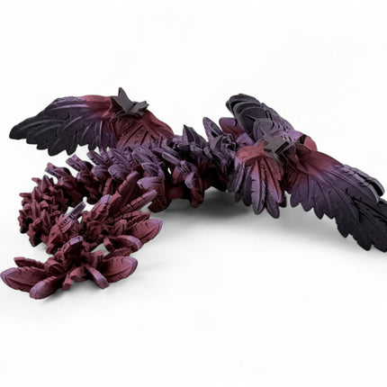 3D Printed Baby Flying Serpent – Fully Customizable Fantasy Model with Realistic Glass Eyes